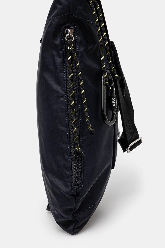 A.P.C. bag Tote Trek navy PAAFH.H61929.IAK