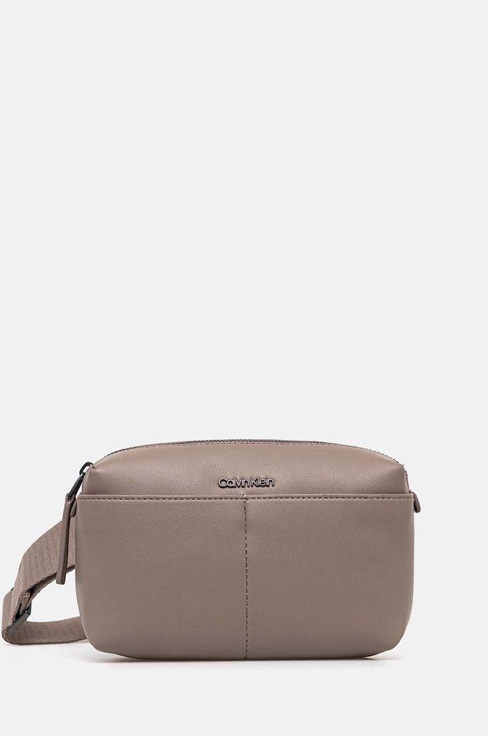 Ledvinka Calvin Klein hladký béžová K50K512184
