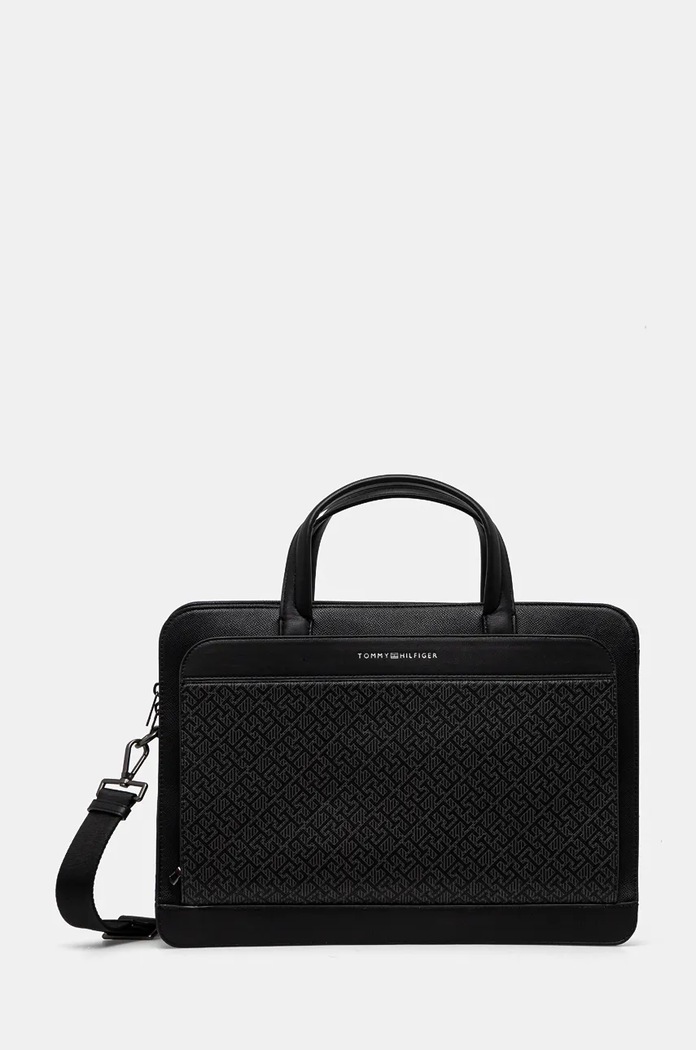 Tommy Hilfiger torba imitacja skóry licowej czarny AM0AM12706