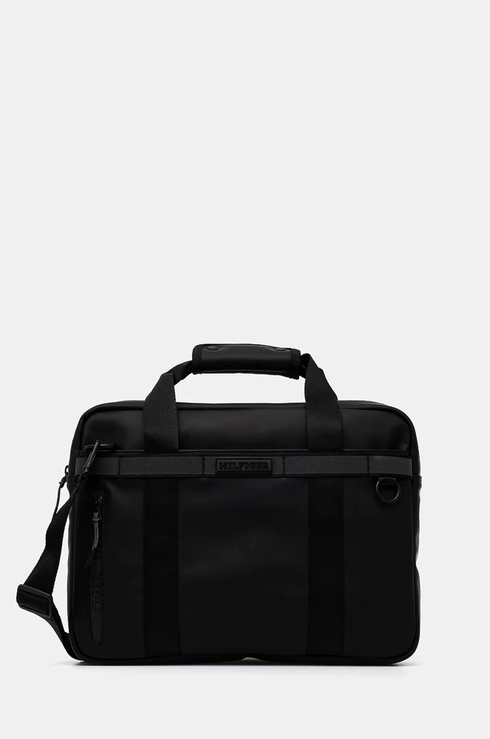 Taška na notebook Tommy Hilfiger 37 x 29 x 8 cm jednofarebný čierna AM0AM12745