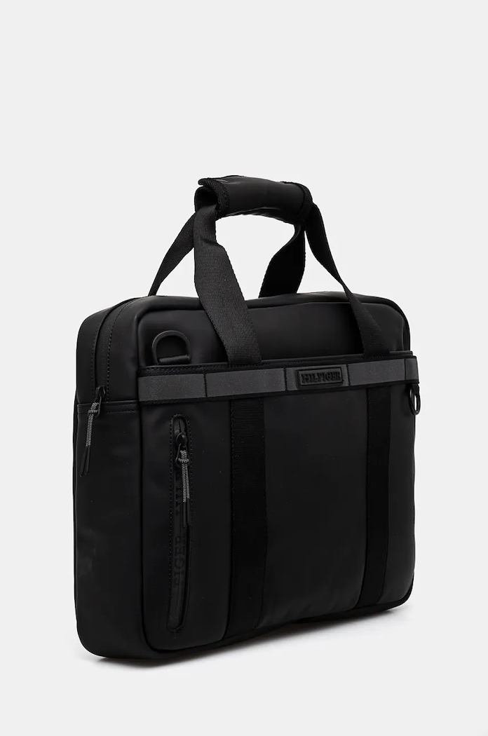 Taška na notebook Tommy Hilfiger 37 x 29 x 8 cm AM0AM12745 čierna AW24