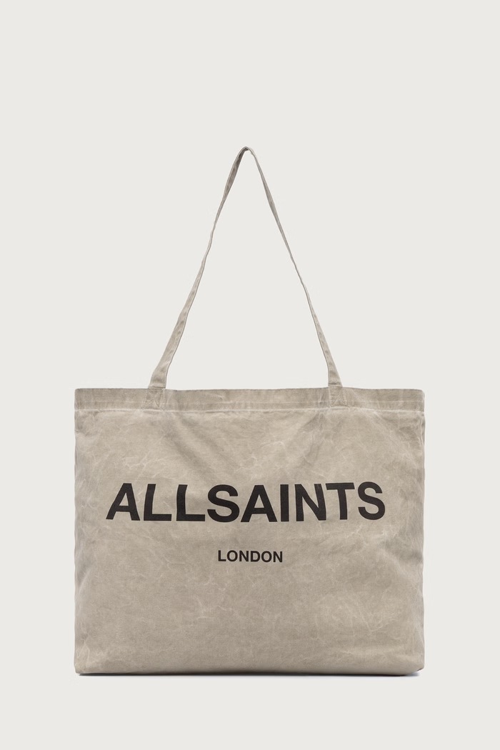 AllSaints torba materiałowa męska bawełniana beżowy M170XB
