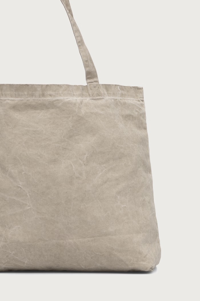 Akcesoria AllSaints torba materiałowa męska bawełniana M170XB beżowy