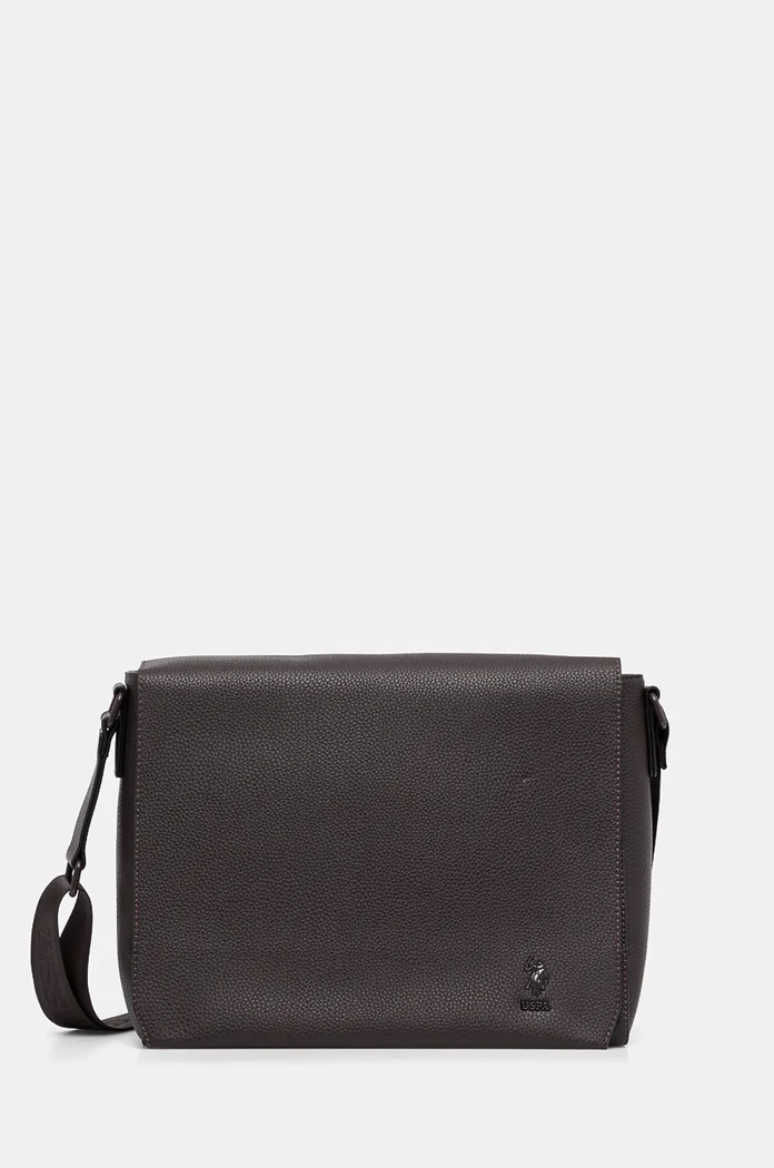 Taška U.S. Polo Assn. Seattle 31 x 26 x 12 cm hladký hnědá BEUS35747MVP