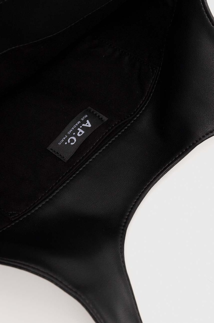 Taška A.P.C. tote ninon small PUAAT.M61861 černá