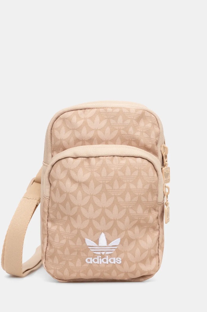 Чанта през рамо adidas Originals текстилен бежов IX7464