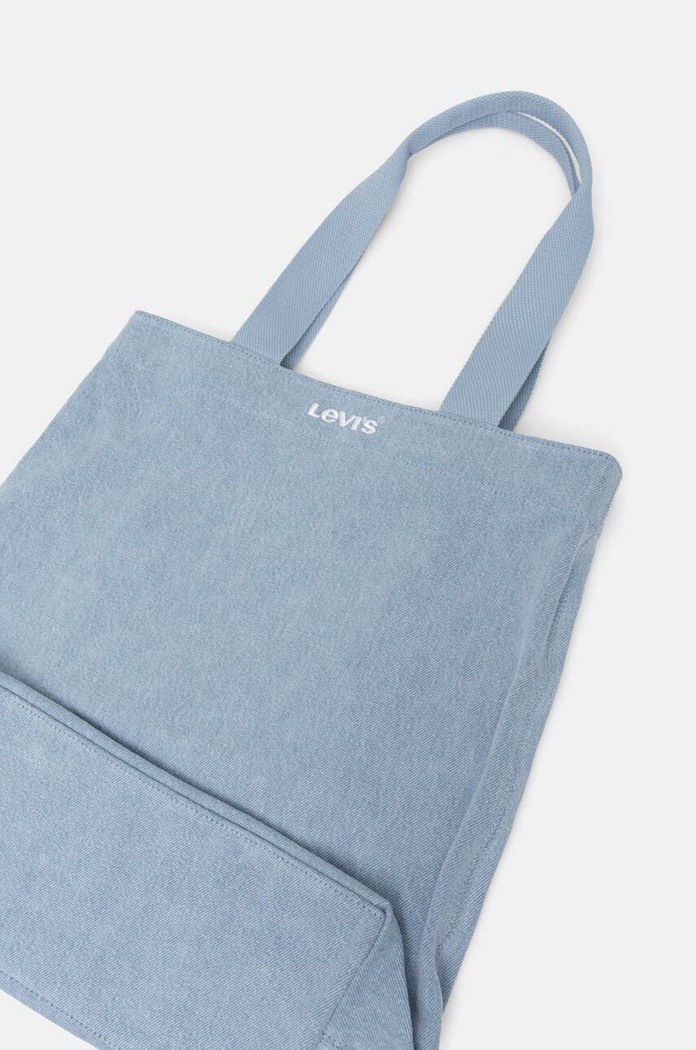 Bavlněná kabelka Levi's modrá D7546.0018