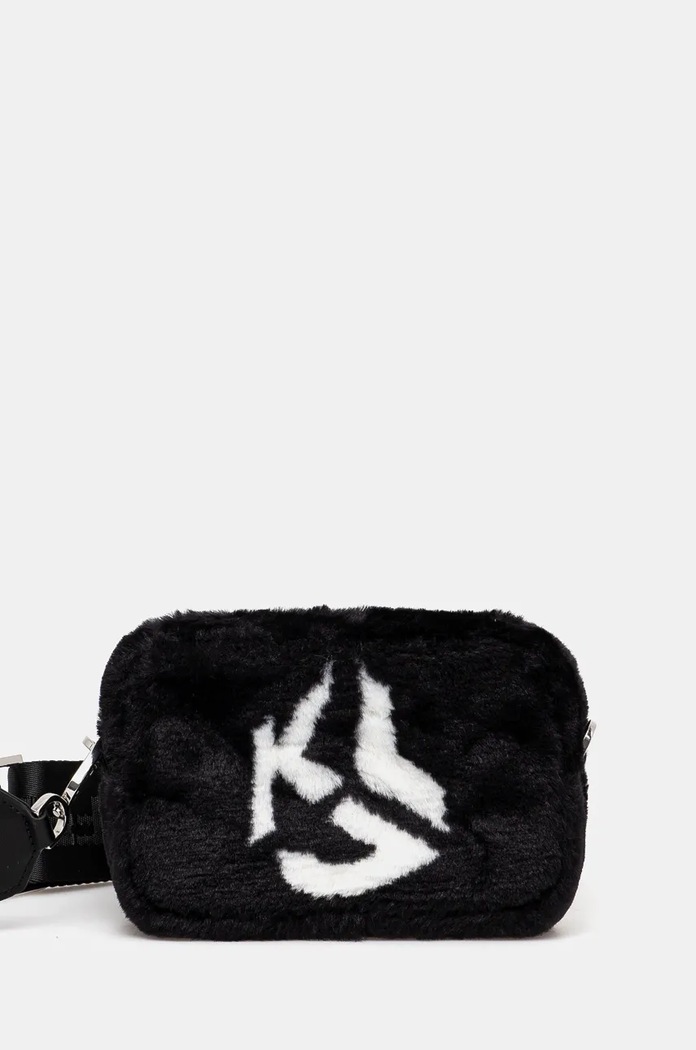Чанта през рамо Karl Lagerfeld Jeans надпис черен 246J3083