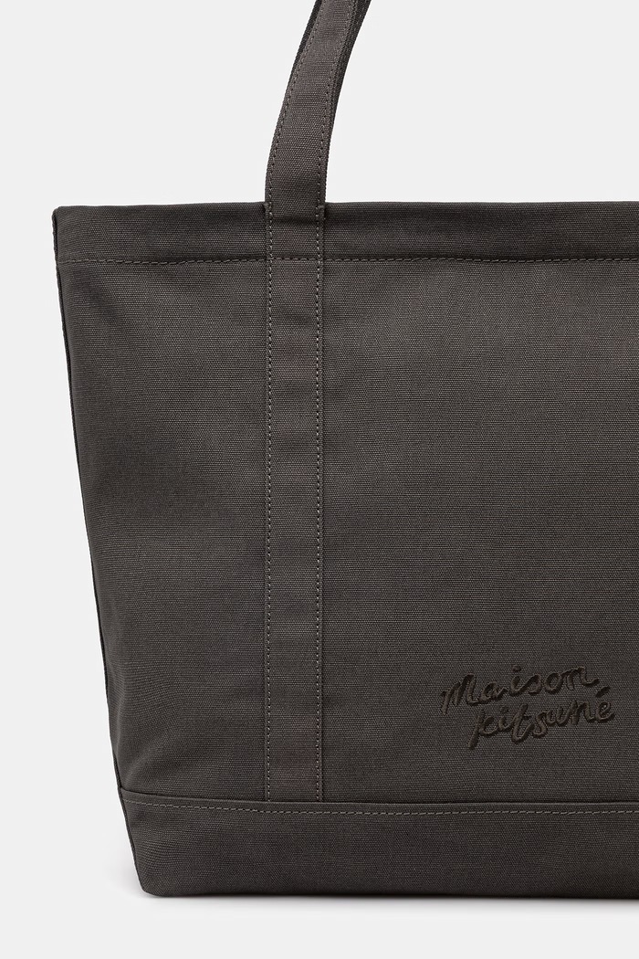 Akcesoria Maison Kitsuné torba bawełniana Fox Head LW05104WW0107 zielony