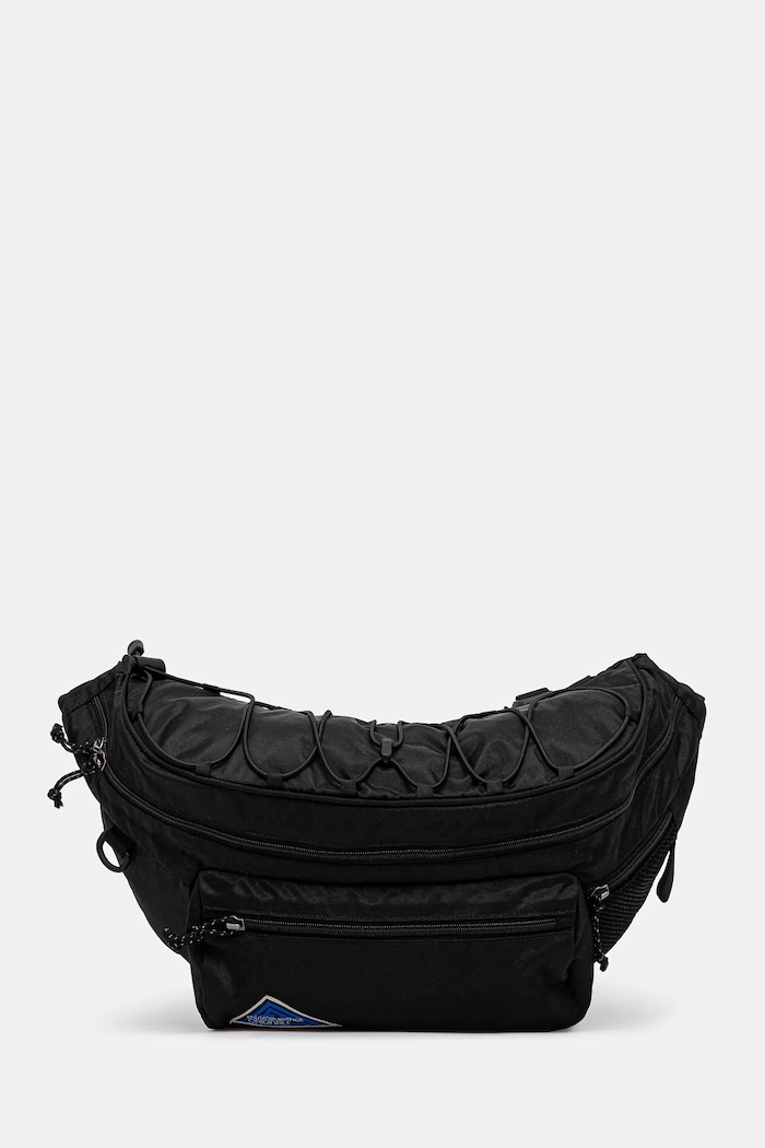 Ledvinka thisisneverthat Washed Nylon Lumbar Pack hladký černá TN243WBASB02