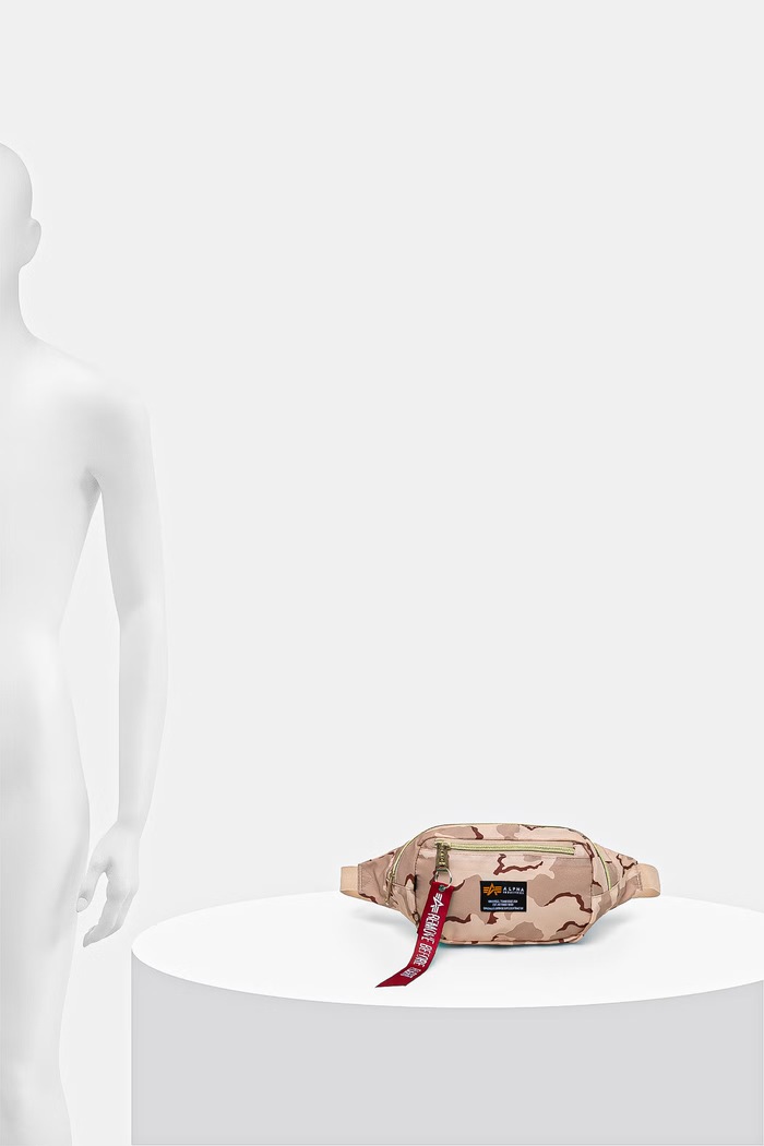 Ľadvinka Alpha Industries Crew Waist Bag Camo 196923C