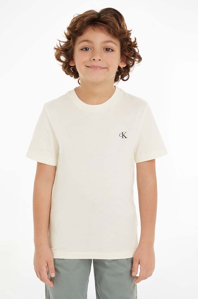 Calvin Klein Jeans t-shirt bawełniany dziecięcy 2-pack zielony IB0IB01093.9BYH.128.176