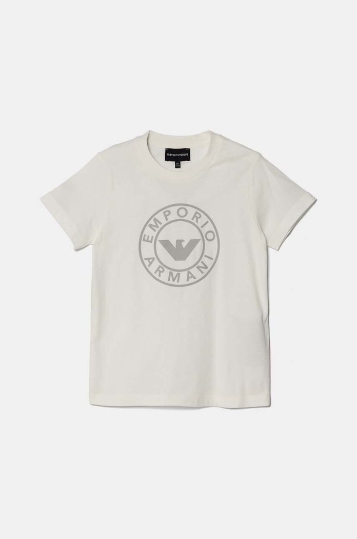 Emporio Armani t-shirt bawełniany dziecięcy 2-pack 6D4DJ8.4J54Z biały AW24