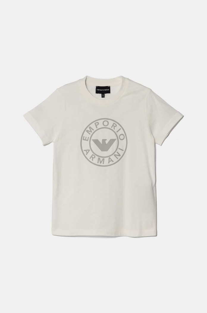 Emporio Armani t-shirt bawełniany dziecięcy 2-pack 6D4DJ8.4J54Z biały AW24