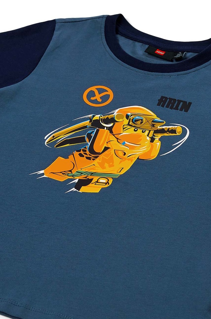 Chłopiec Lego t-shirt bawełniany dziecięcy LWTANO 606 12011274 zielony