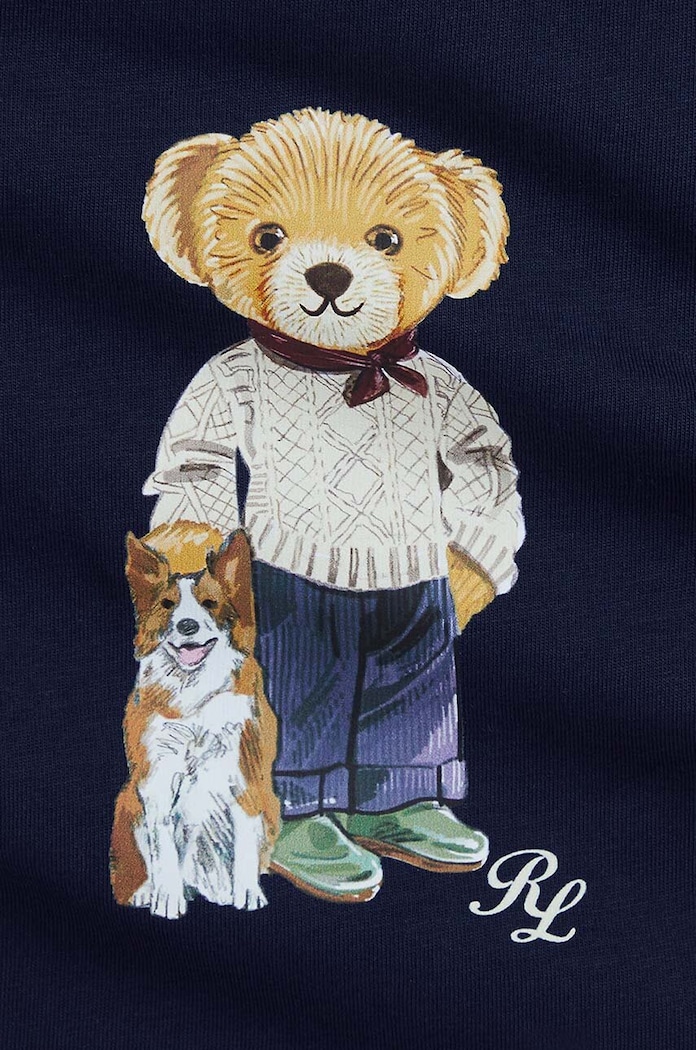 Αγορίστικα Μωρό βαμβακερό μπλουζάκι Polo Ralph Lauren 320952881001 σκούρο μπλε