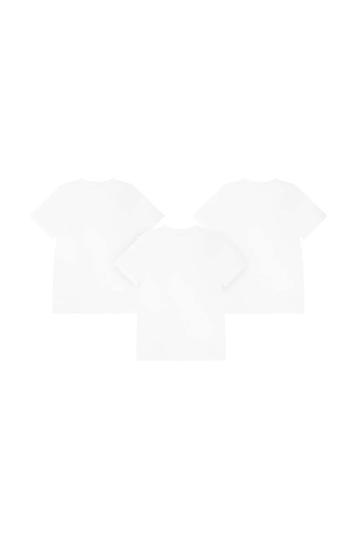 Παιδικό βαμβακερό μπλουζάκι Polo Ralph Lauren 3-pack 9P5030 λευκό AA00