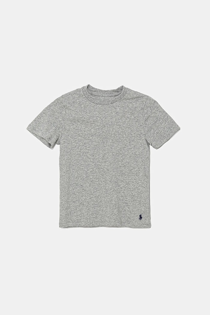 Παιδικό βαμβακερό μπλουζάκι Polo Ralph Lauren 3-pack γκρί 9P5030