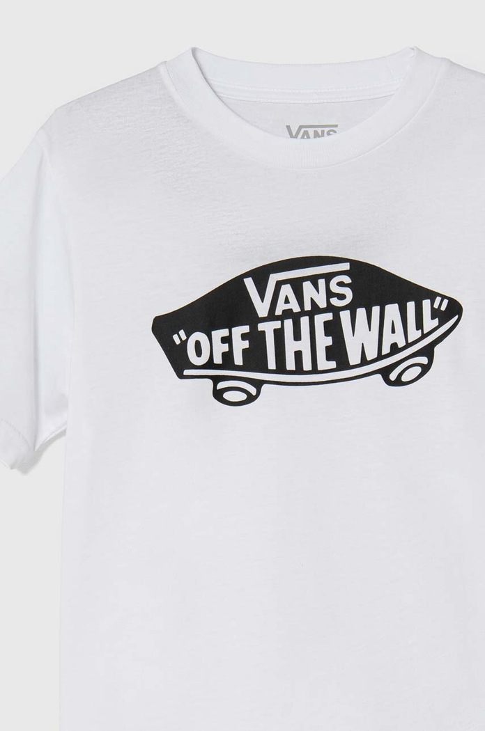 Chłopiec Vans T-shirt bawełniany dziecięcy STYLE 76 VN000IVEWHT1 biały