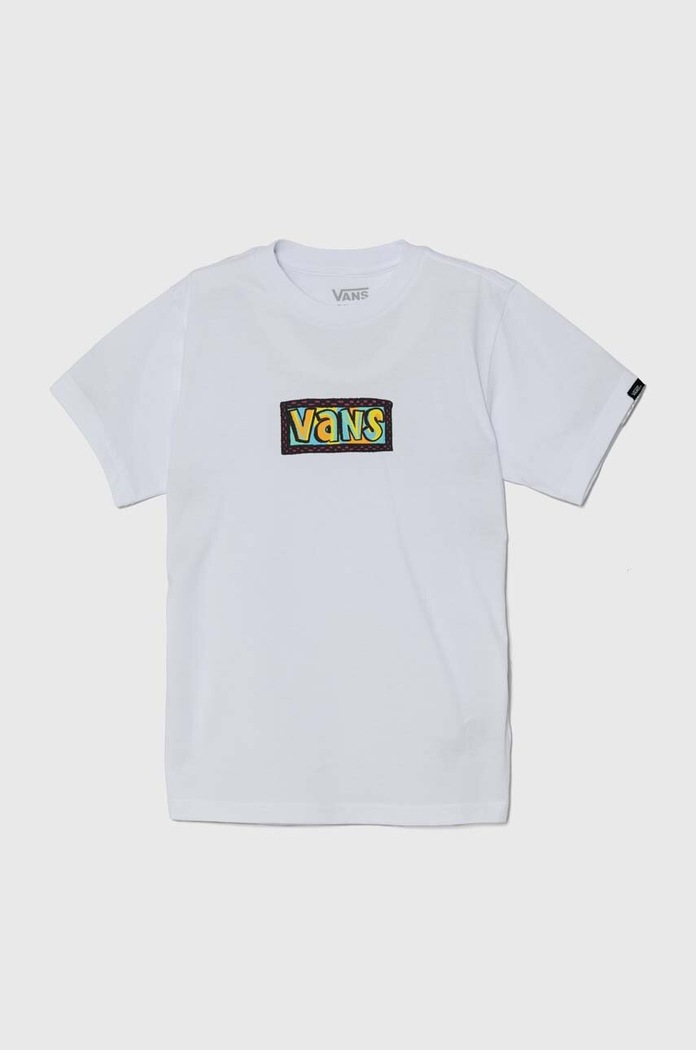 Dětské bavlněné tričko Vans Scribble kulatý bílá VN000JNZWHT1