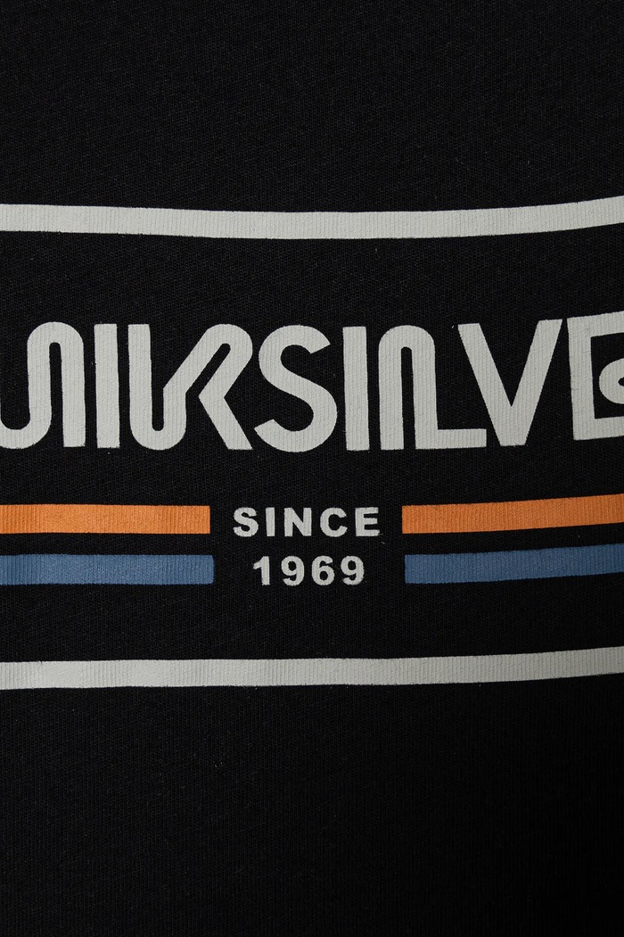 CHLAPEC Dětské bavlněné tričko Quiksilver RANGE LIFE SS EQBZT04784 černá