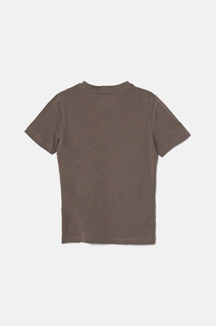 Chłopiec Calvin Klein Jeans t-shirt bawełniany dziecięcy IB0IB02236.128.176.9BYH brązowy