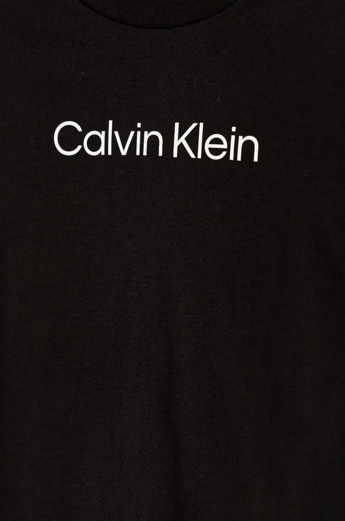 CHLAPEC Dětské bavlněné tričko Calvin Klein Jeans IU0IU00682.104.116.9BYH černá