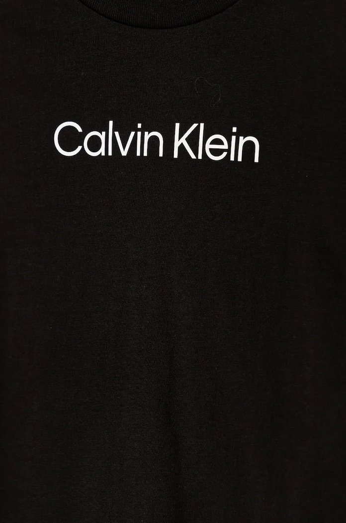 CHLAPEC Dětské bavlněné tričko Calvin Klein Jeans IU0IU00682.104.116.9BYH černá