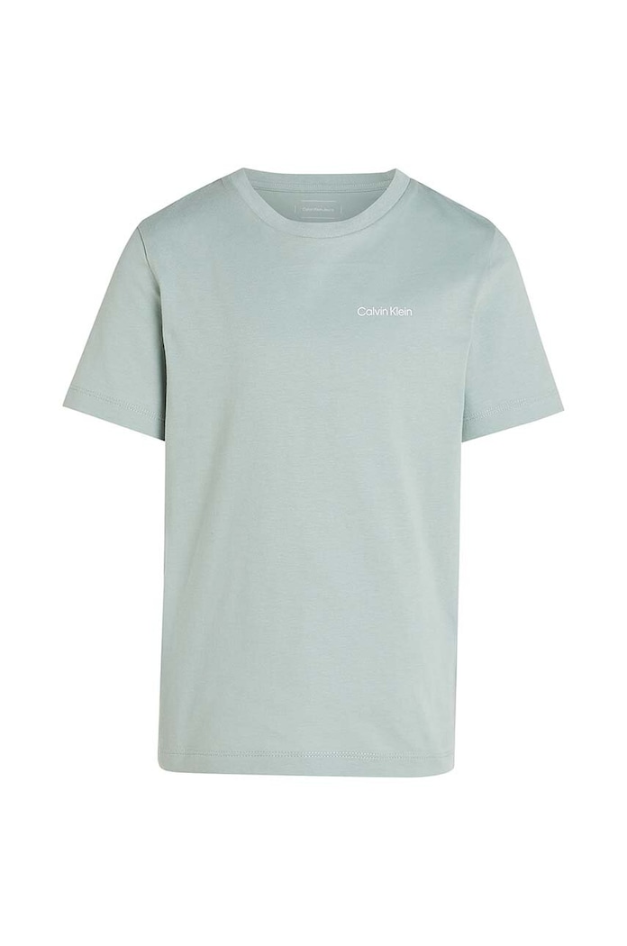 Calvin Klein Jeans t-shirt bawełniany dziecięcy IU0IU00683.128.176.9BYH zielony AW24