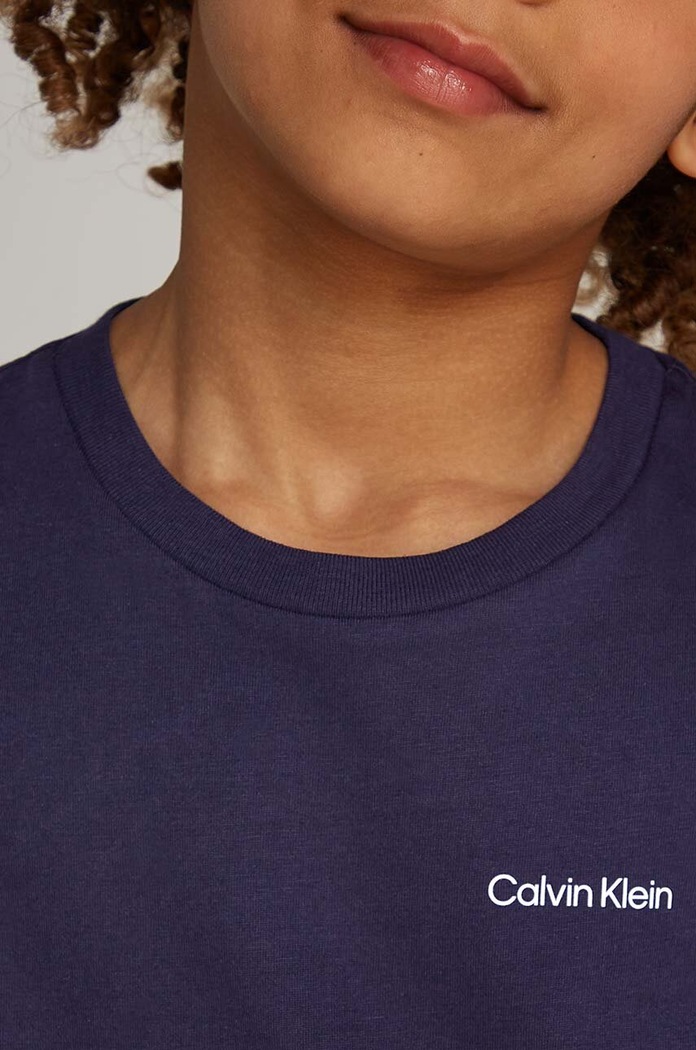 Calvin Klein Jeans t-shirt bawełniany dziecięcy IU0IU00683.128.176.9BYH czarny