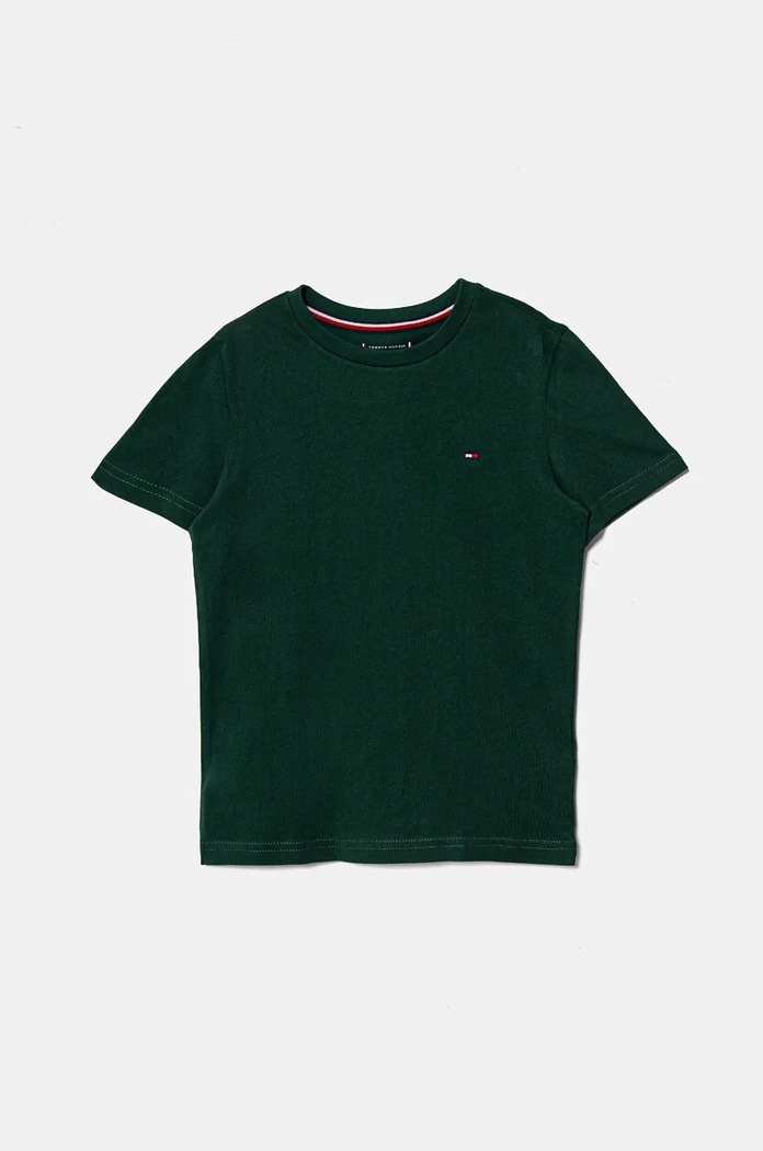 Tommy Hilfiger T-shirt bawełniany dziecięcy 2-pack UB0UB00310.9BYH zielony AW24