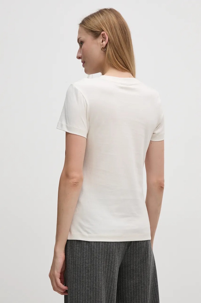Odjeća Pamučna majica Calvin Klein Jeans J20J223563 bež