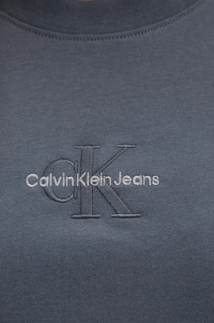 Pamučna majica Calvin Klein Jeans J20J223563 siva
