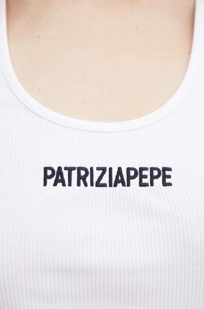 Bavlnený top Patrizia Pepe 8M1617.J216 biela