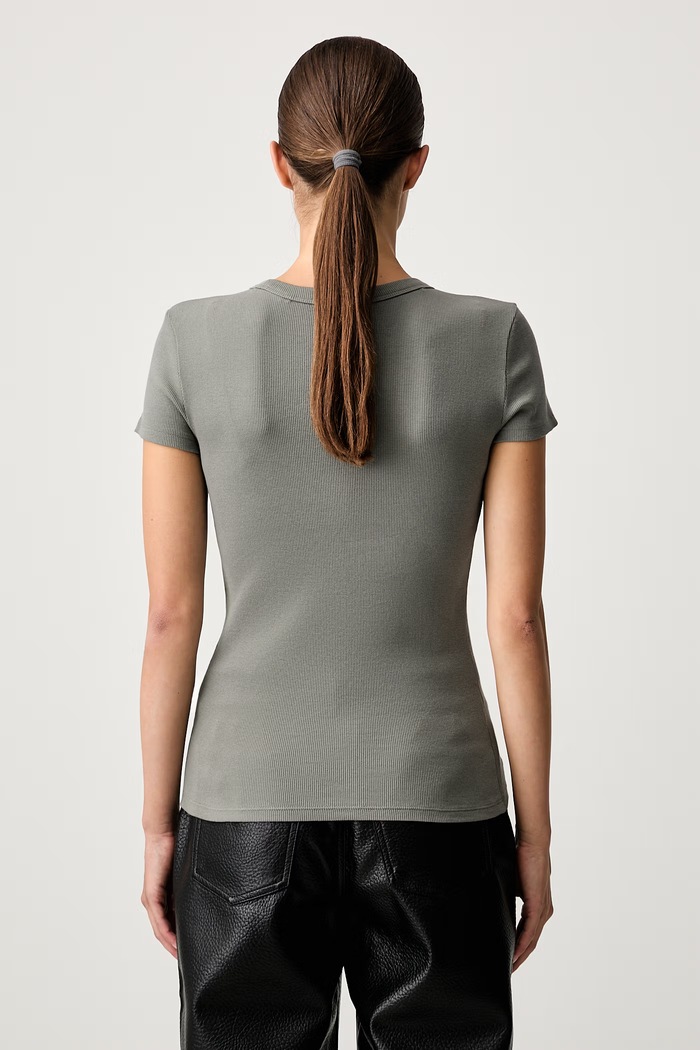Oblečení HUGO Blue tričko dámské bavlněné s elastanem Easy Tee_B 50523924 zelená