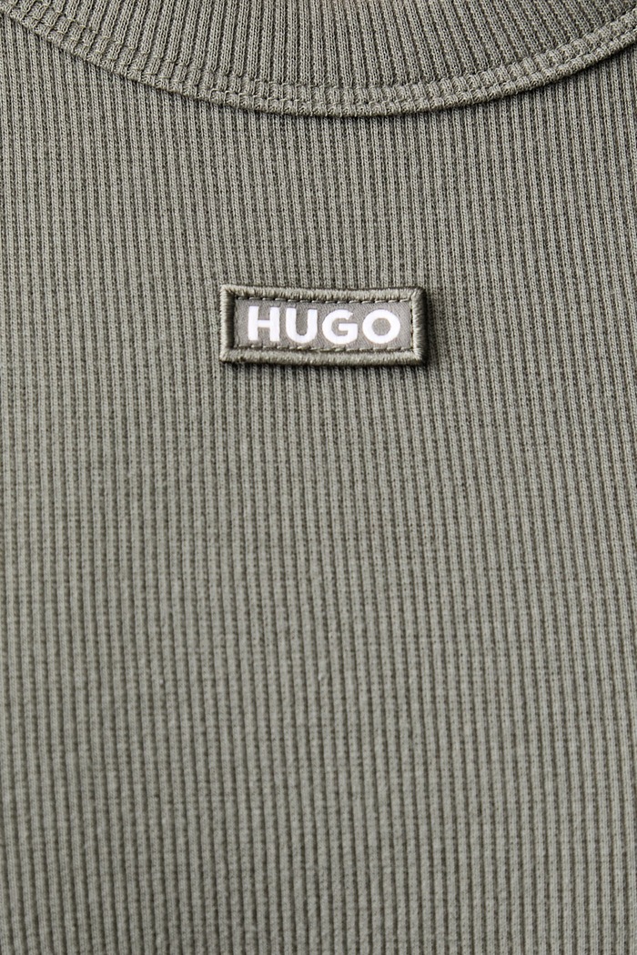 HUGO Blue tričko dámské bavlněné s elastanem Easy Tee_B 50523924