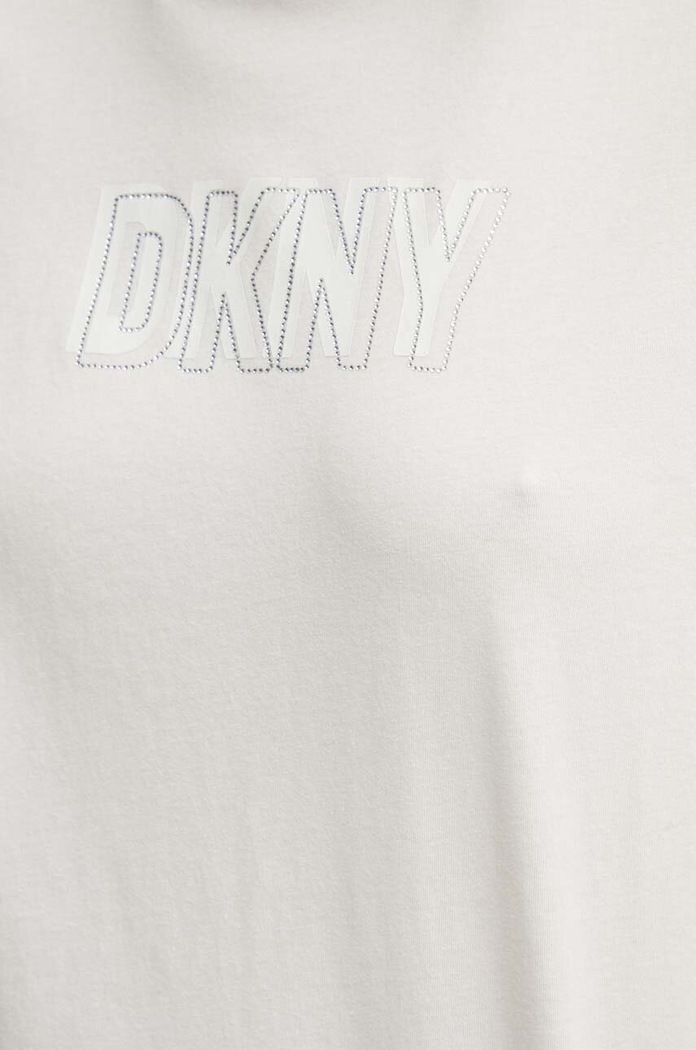 Bavlněné tričko Dkny DP4T9672 béžová