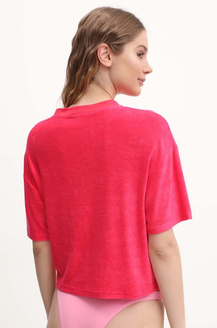 HUGO t-shirt 50520695 różowy AW24