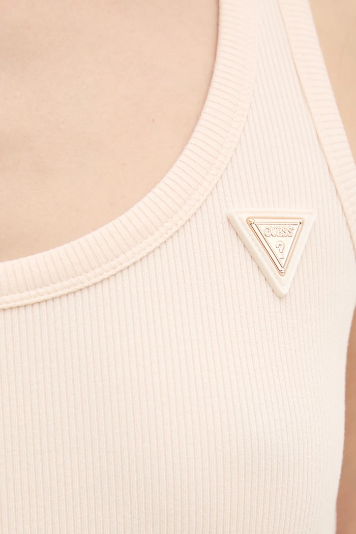 Guess топ для женщин с вискозой COLETTE V4YP06.K8RT2 бежевый