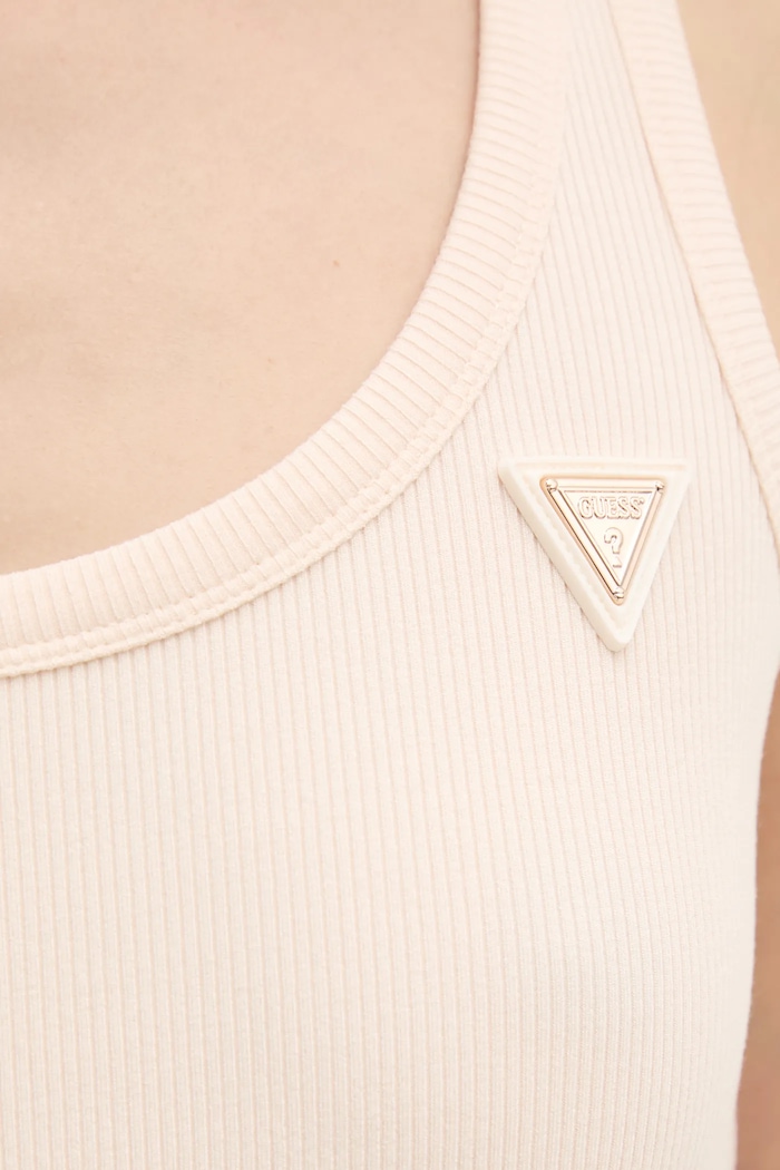 Guess топ для женщин с вискозой COLETTE V4YP06.K8RT2 бежевый