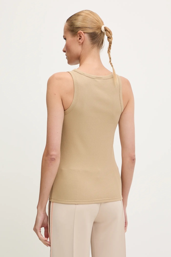 Oblečení Guess top dámský s viskózou COLETTE V4YP06.K8RT2 béžová
