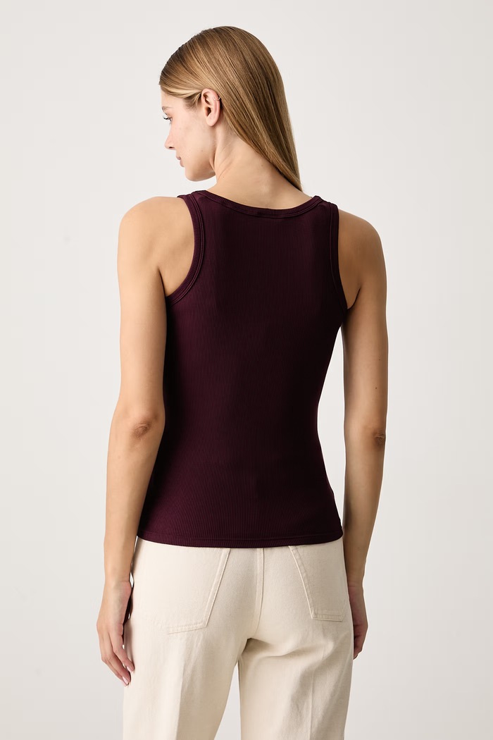 Guess Top damski z wiskozą COLETTE V4YP06.K8RT2 bordowy SS26