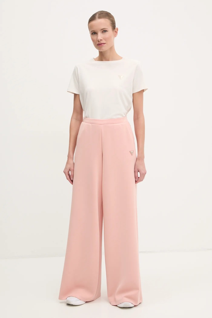 Guess tričko dámske bavlnené s elastanom COLETTE V4YI09.J1314 béžová SS26