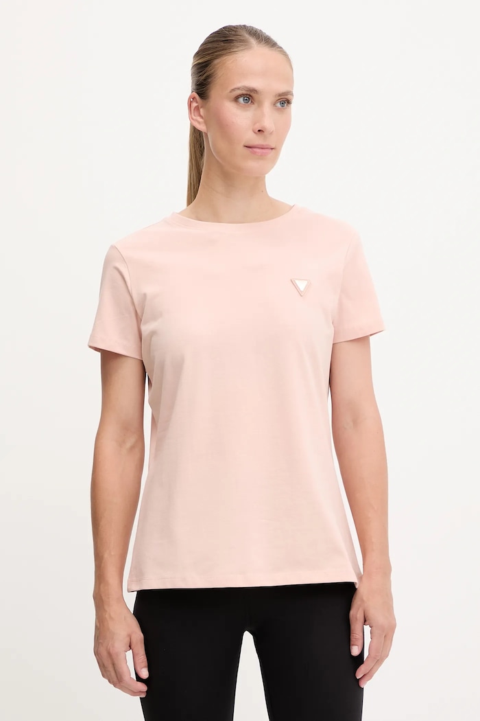 Guess tričko dámske bavlnené s elastanom COLETTE oranžová V4YI09.J1314