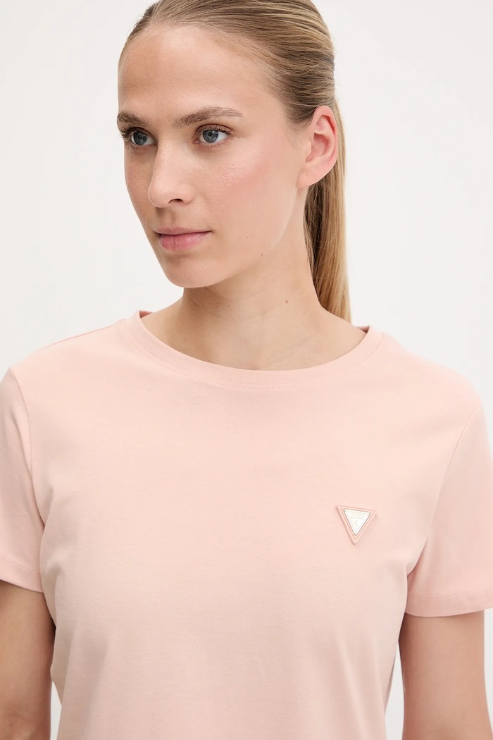 Guess tričko dámske bavlnené s elastanom COLETTE oranžová V4YI09.J1314