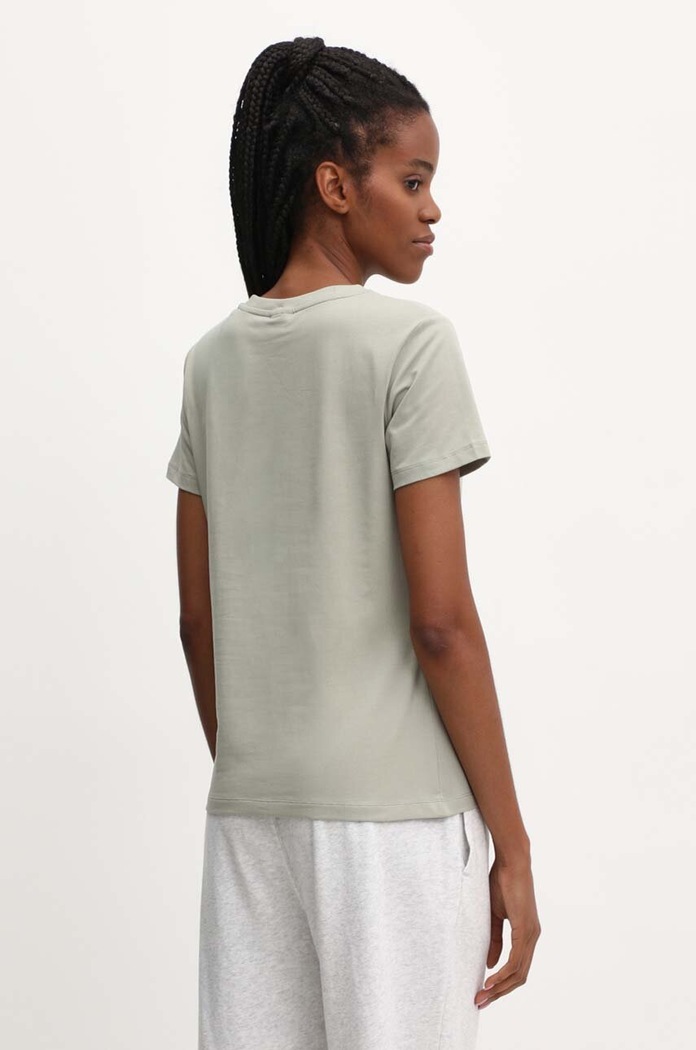 Odzież Guess T-shirt damski bawełniany z elastanem COLETTE V4YI09.J1314 zielony