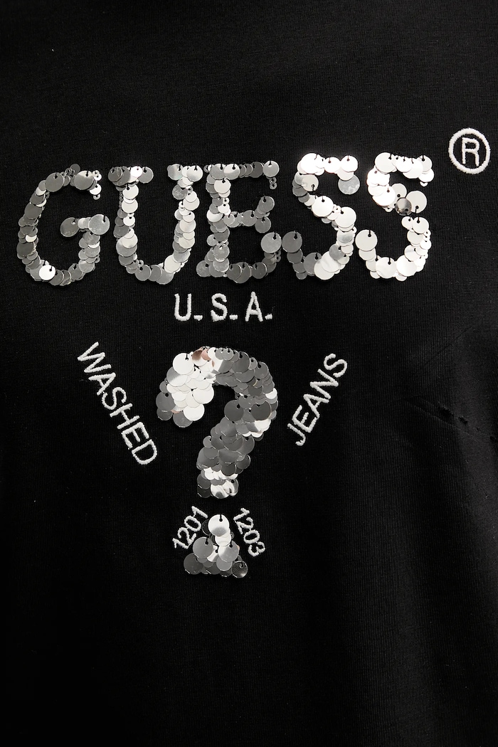 Guess tricou din bumbac AURLIE V4YI06.I3Z14 negru