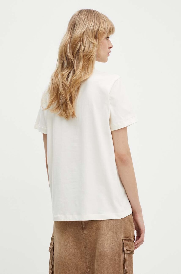 Oblečení Bavlněné tričko MSGM 3741MDM139.247798 béžová
