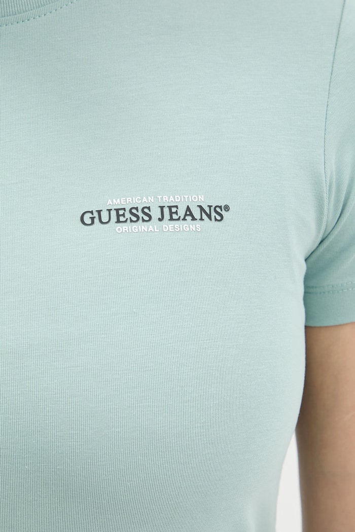 Tričko Guess Jeans W4YI02.J1314 zelená