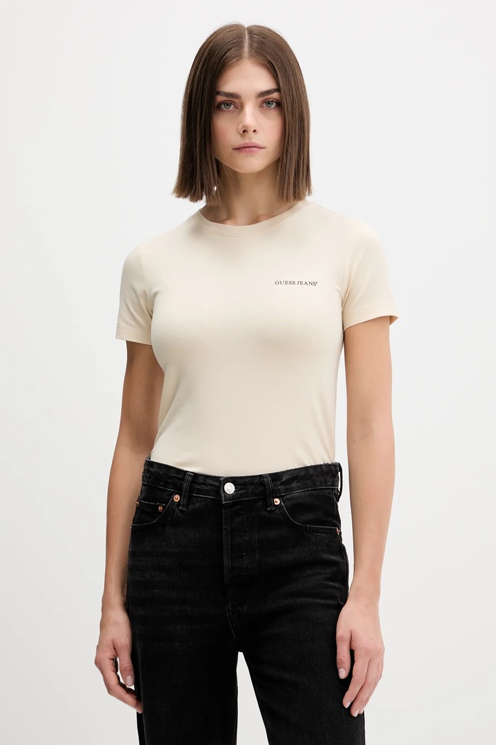 Guess Jeans t-shirt bézs W4YI02.J1314